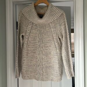 New York & Company SoHo Cowl-neck/ Cable Knit Sweater